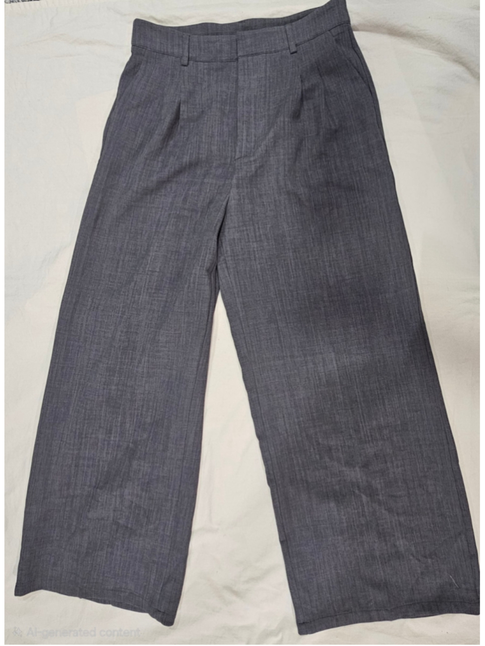 Women's Cider Wide Leg Trousers Size Large Grey